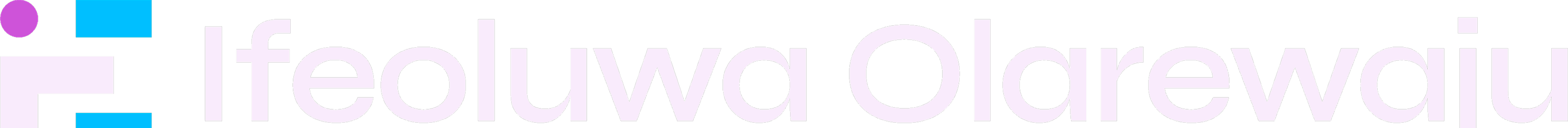 Ifeoluwa Olarewaju wordmark logo background decorative element